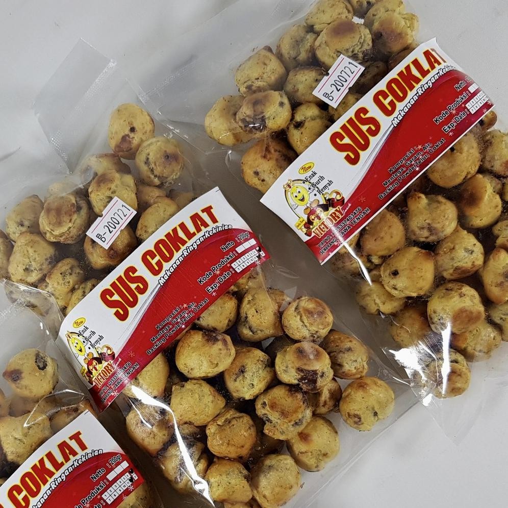 

fgk-24 Victory Snack - Camilan Roti Sus Coklat / Sus Kering murah isi 200 gr Viral