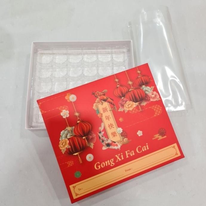 

Terbaik Box Nastar Sekat Imlek 20/30 Hole (Per 10Pc). Packaging Nastar Sekat Original