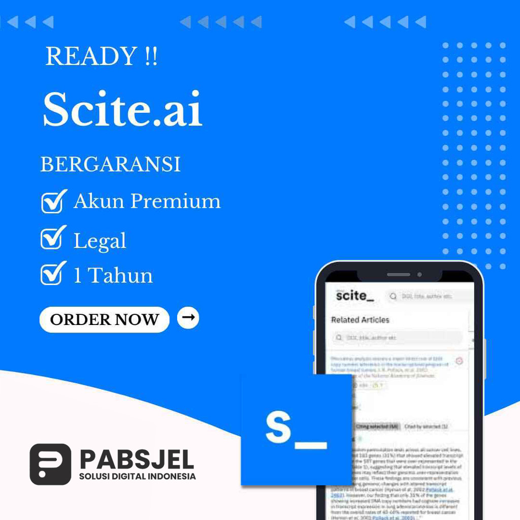 Scite Ai - ChatGPT For Research Premium 1 Tahun