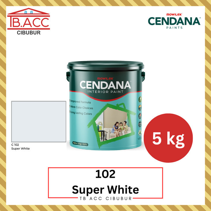 Cat Tembok Mowilex Cendana 102 Super White
