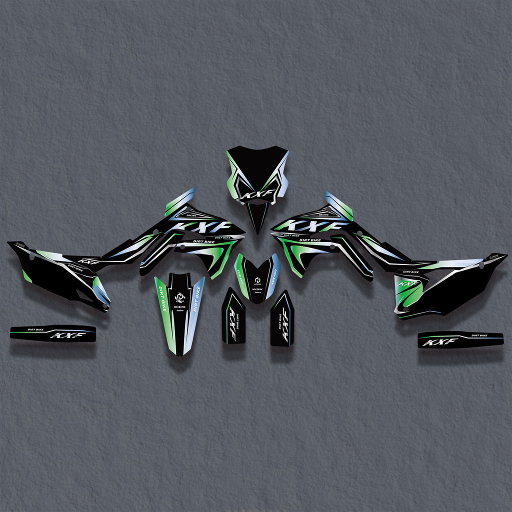 SHC Kawasaki KX250F 2021-2023 KX450F 2019-2023 KXF 250 KXF 450 KX 250F 450F Motorcycle Graphics Back