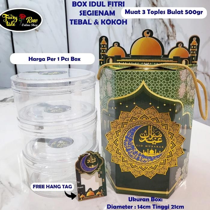 

Box Segienam Idul Fitri - Hampers Lebaran Muat 2/3 Toples 500gr