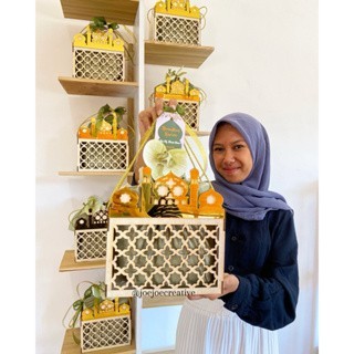 

box hampers lebaran idul fitri premium kotak kado lebaran