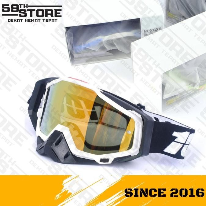 // Goggle 100% Kacamata Goggle 100 Trail Kacamata Goggle Cross Sepeda //