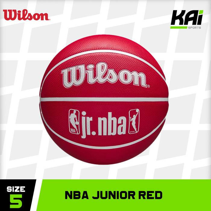 bola basket anak wilson jr. nba drv fam - sz 5 kids basketball - red [kualitas terbaik]