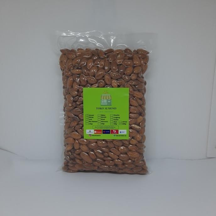 

Kacang Almond Panggang Blue Diamond (Roasted) 1Kg