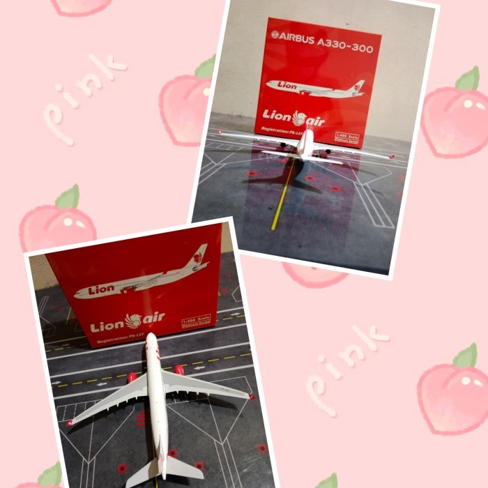 BARANG TERLARIS DIECAST PESAWAT LION AIR A330-300 PK-LEF SKALA 400 BY PHOENIX