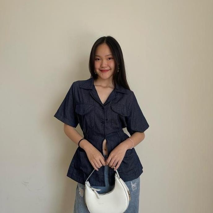 [Shylo] Vivi Slit Shirt / Slit Shirt Terlaris