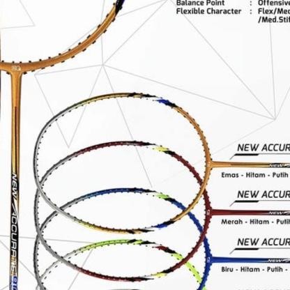 Raket Badminton HIQUA HQ NEW ACCURATE 600/700/800/900 + GRIP ORIGINAL Terlaris