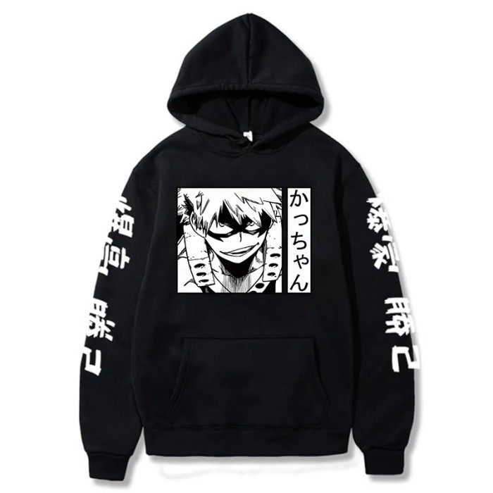 Bakugou Katsuki Anime Hoodie Boku No Hero Academia - Hodie Unisex Waif