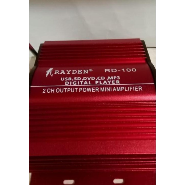 Digital Power Mini Amplifier Rayden RD-100 Car Audio Mobil 2 Chanel Terlaris