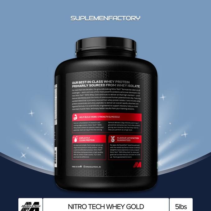 Muscletech Nitrotech Gold Whey Protein 5 Lbs