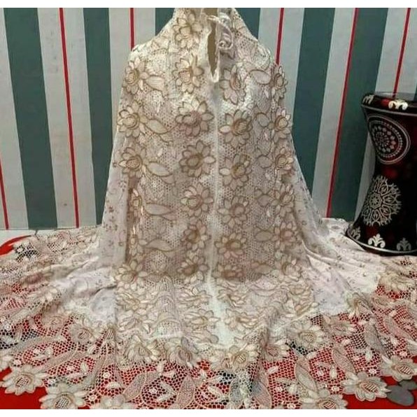MUKENA SUTRA PRADA BORDIR-RENDA TAWON-MILO Terlaris