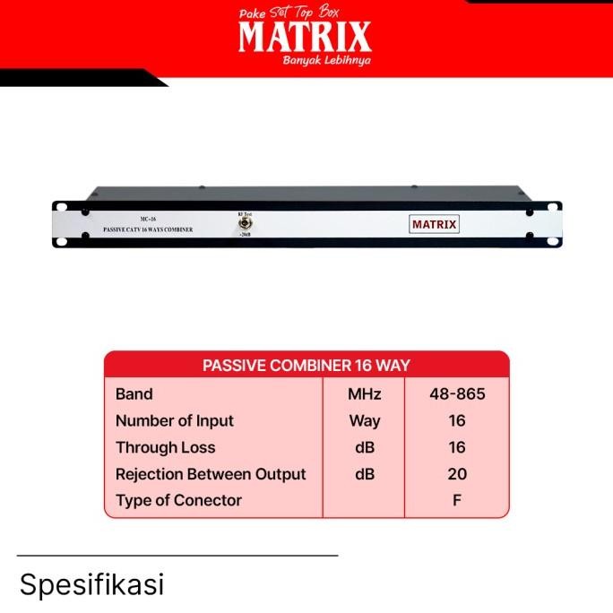 MATRIX PASSIVE COMBINER 16 WAY
