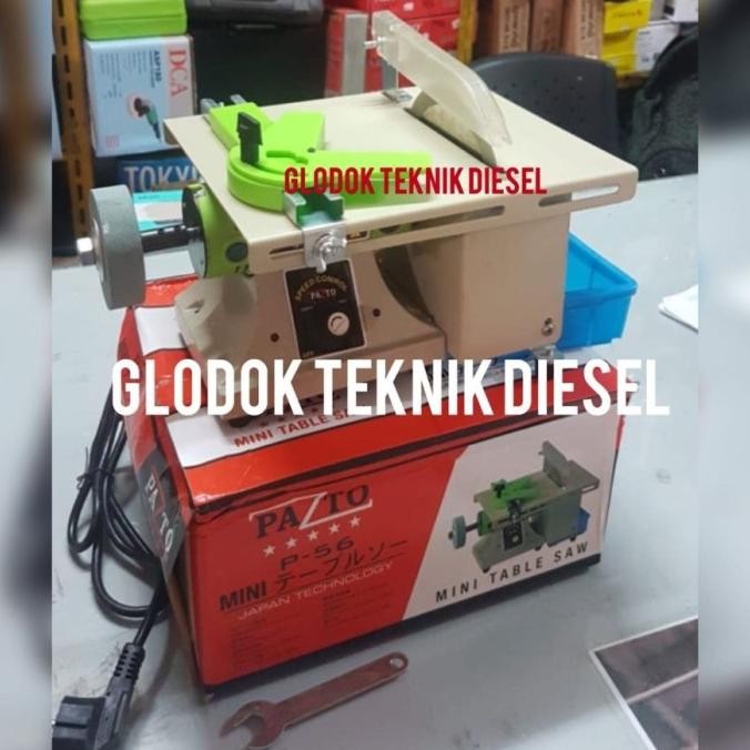 Pazto Mini Table Saw Machine Gergaji Kayu Mesin Potong Kayu Original Pertukangan
