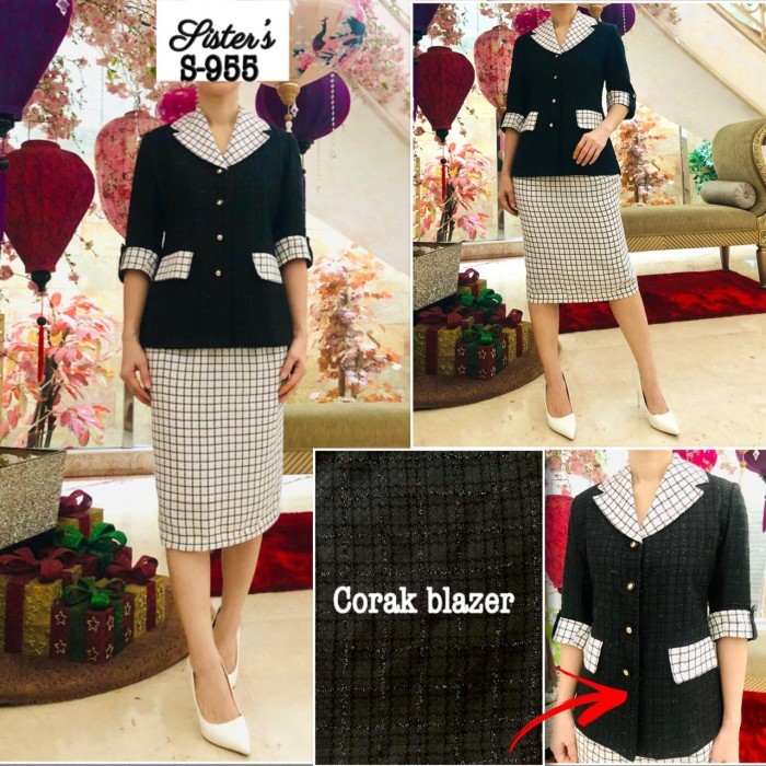 Blazer Wanita Hitam Polos