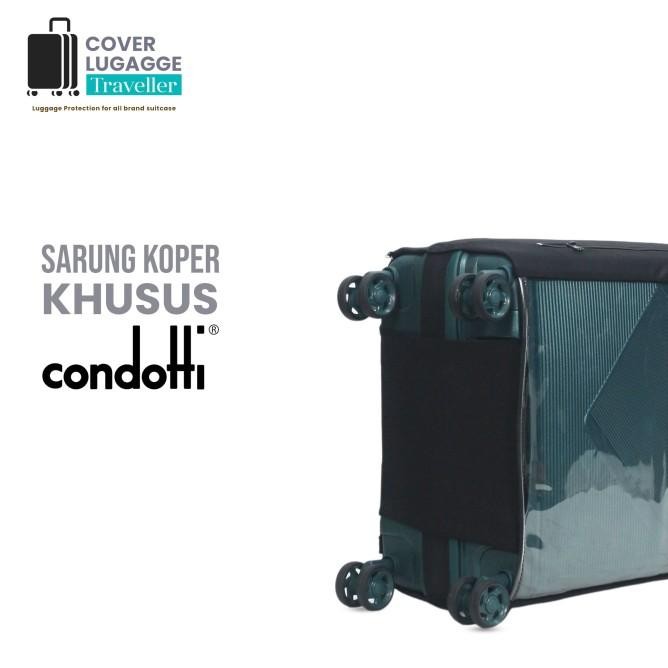 SARUNG COVER PELINDUNG LUGGAGE KOPER MERK CONDOTTI SEMUA UKURAN