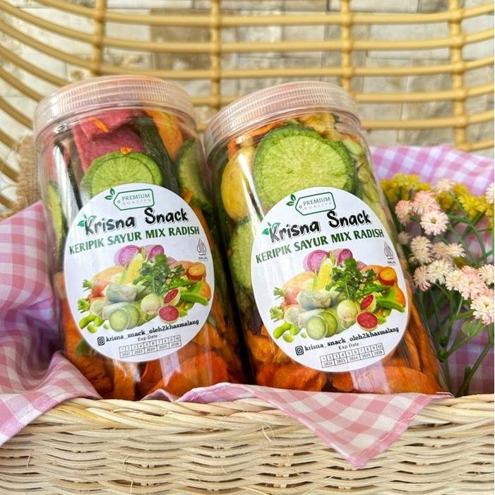 

BARANG TERLARIS KERIPIK SAYUR MIX RADISH PREMIUM TOPLES 1000ML