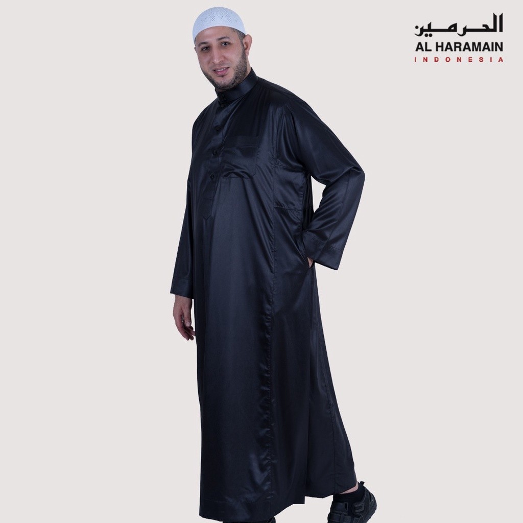 AL Haramain Jubah / Gamis Pria Anak / Remaja & Dewasa Viet Polos / Jubah AL Haramain Putih Hitam