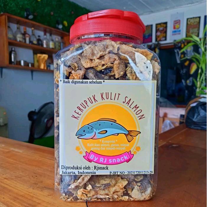 

Sale Kerupuk Kulit Ikan Salmon Varian Rasa Original Cemilan Sehat Enak Kemasan Toples Double Jumbo