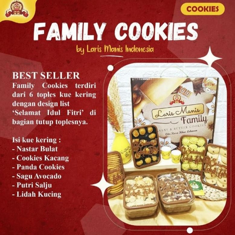 

Laris Manis Paket Family - Paket Kue Lebaran - Paketan Kue Kering Enak Murah Diskon