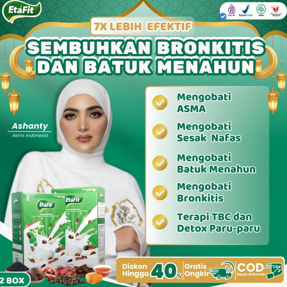 

Etafit - Obat Batuk Menahun Kering Berdahak - Susu Kambing Etawa Asli 100% Original - Paket 2 Box Diskon