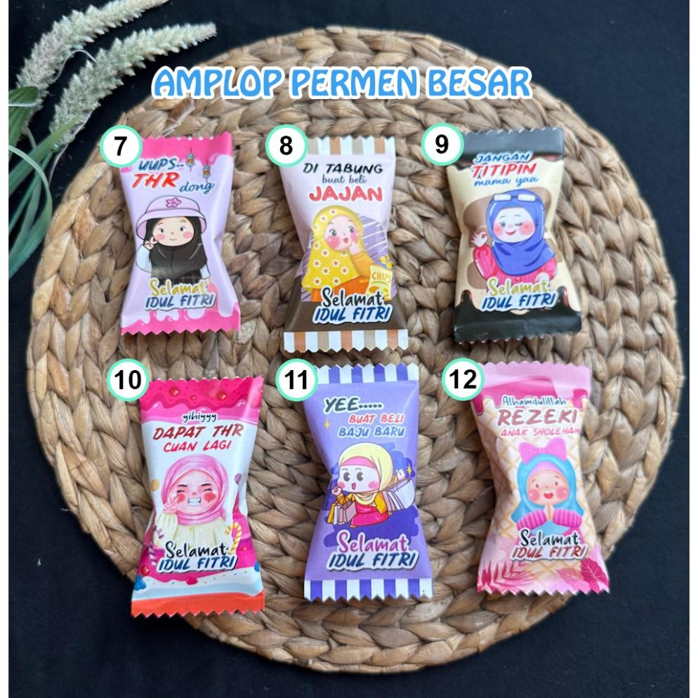 

15 Pcs Amplop Permen Lebaran Lucu Dan Unik Untuk Ampau Idul Fitri Termurah Banget
