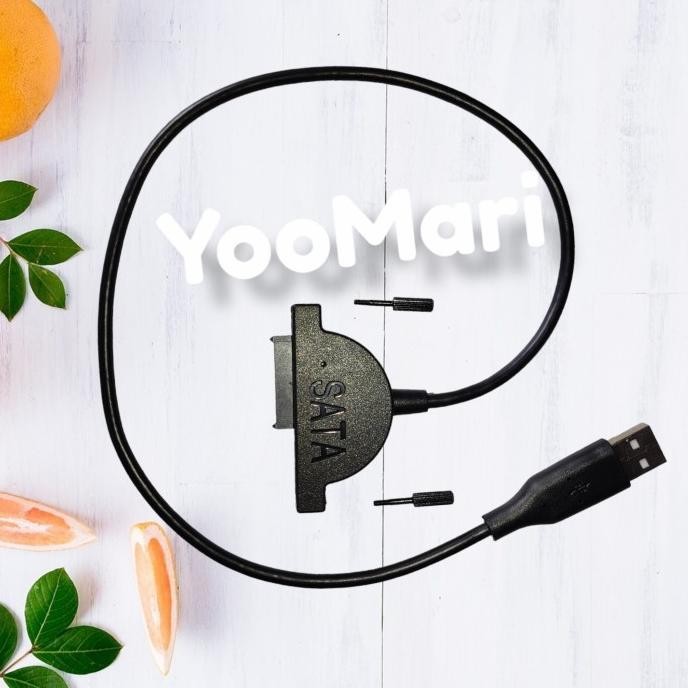 [Goodbest] Kabel Eksternal USB To SATA 13Pin Laptop DVD CD ROM Adapter