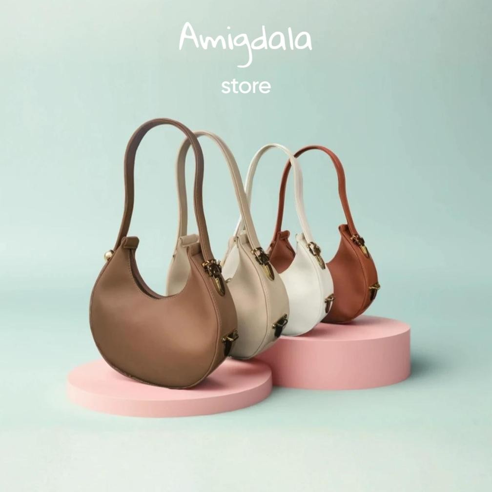 VE29 Tas Wanita Slingbag Tas Underarm Bag Shoulder Bag Moon bag Tas bulan sabit Viral