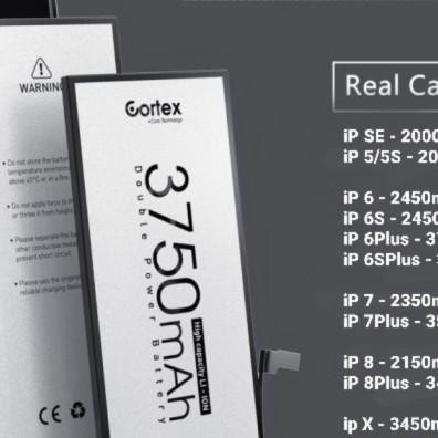 Batre baterai iphone 6/6S/6Plus/6SPlus double power cortex Original Terlaris