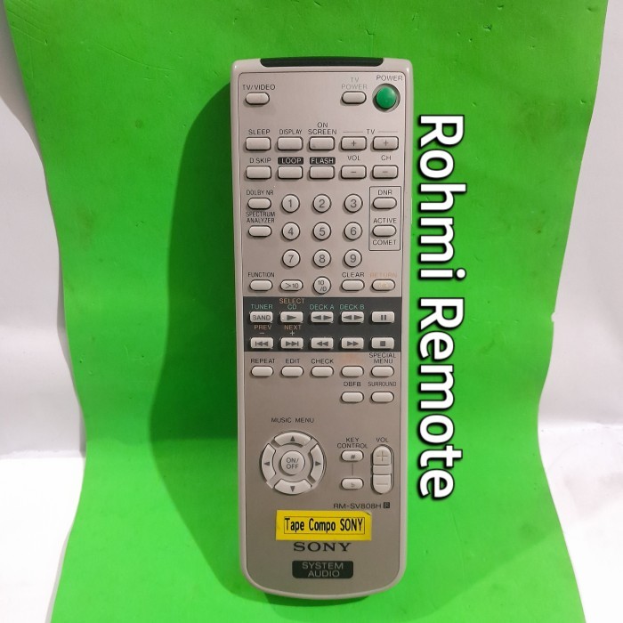 HOT SALE REMOTE REMOT DVD SONY SYSTEM AUDIO RM-SV808H ORIGINAL ASLI