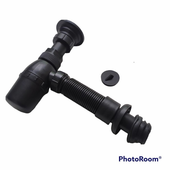 AFUR WASTAFEL BLACK/SIFON PVC WASTAFEL BLACK/AFUR PEMBUANGAN WASTAFEL KODE 280