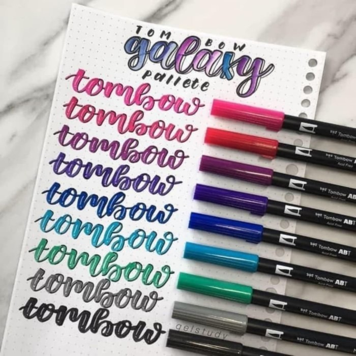 

TOMBOW ABT DUAL BRUSH PEN COLOR SET 10 GALAXY PALETTE, BRUSHPEN
