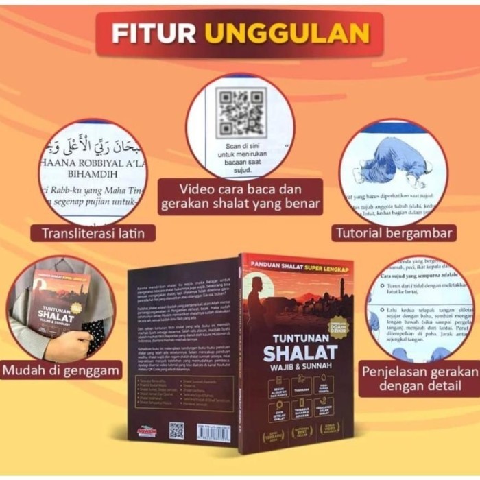 terbaru !!! buku panduan tuntunan sholat wajib dan sunah lengkap dzikir doa setelah shalat ready