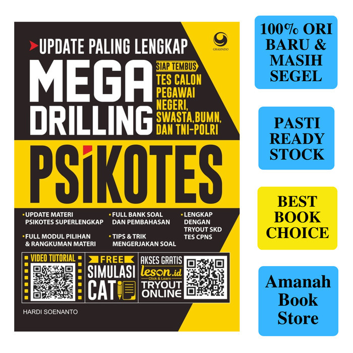 

BERGARANSI BUKU UPDATE PALING LENGKAP MEGA DRILLING PSIKOTES BY HARDI SOENANTO