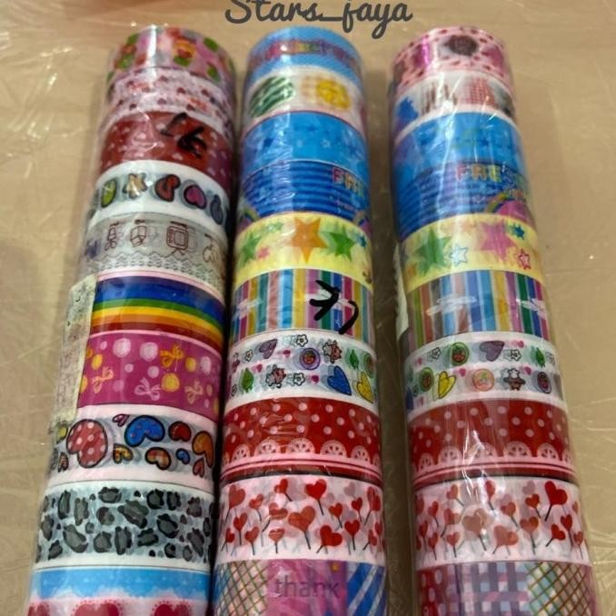 

] Paper Tape Fancy, Isolasi Kertas, Washi Tape, isolasi Gambar, Solasi
