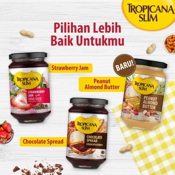 

TROPICANA SLIM PEANUT ALMOND BUTTER SPREAD & CHOCOLATE SPREAD 300GR