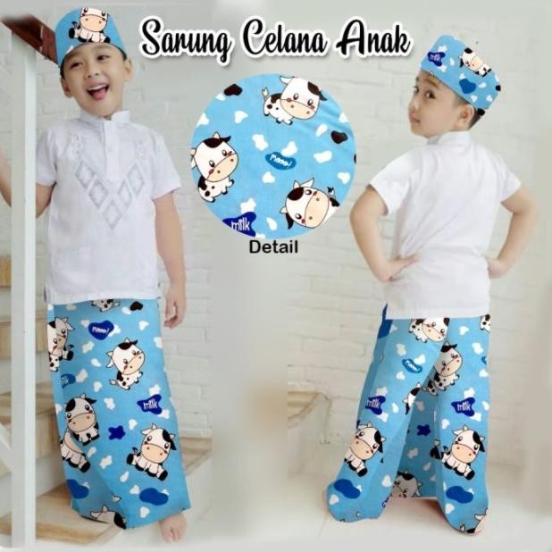 Sale Sarung Celana Anak Instan Karakter Wadimor Free Peci LN
