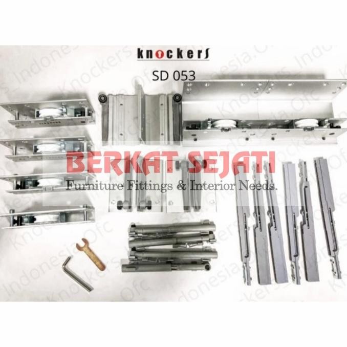 CO RODA PINTU LEMARI SLIDING KNOCKERS SD 053 / 3 PINTU 3.5 MTR SLOWMOTION