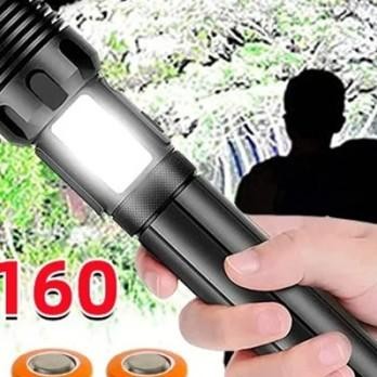 Senter SWAT LED / Senter LED XHP-160 / Senter Cas USB Portable 7 Mode Terlaris