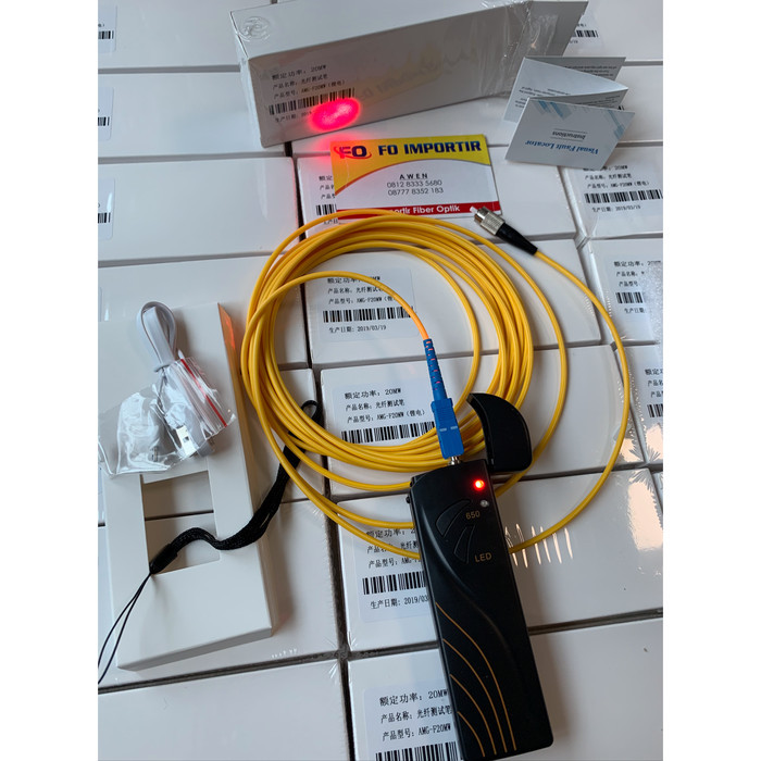 Senter Optic /Vfl 10Mw-15Mw/10Km-15Km Visual Fault Locator Model Korek