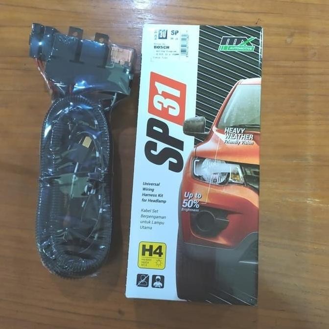 Kabel Set Relay BOSCH Soket Kaki 3 Made in Germany - Lampu Depan Mobil Terlaris