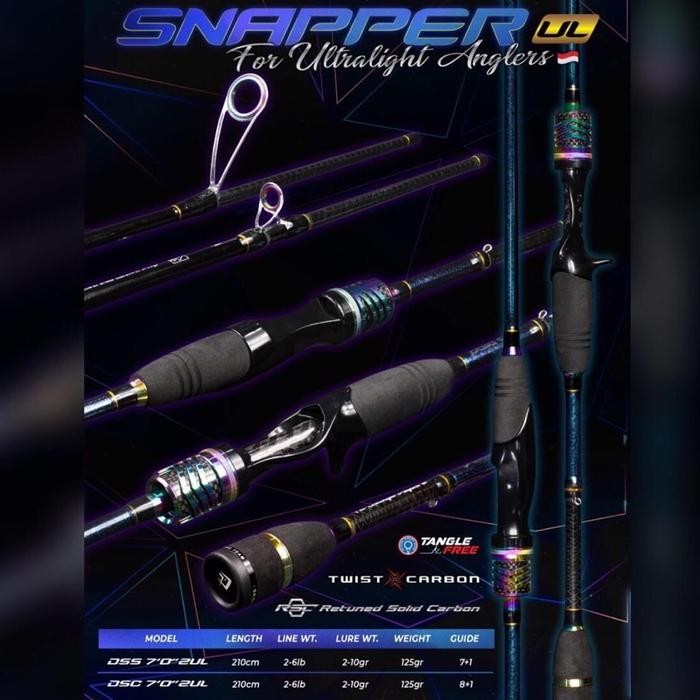 Joran UL Daido Snapper 702UL 210cm Spinning Baitcasting
