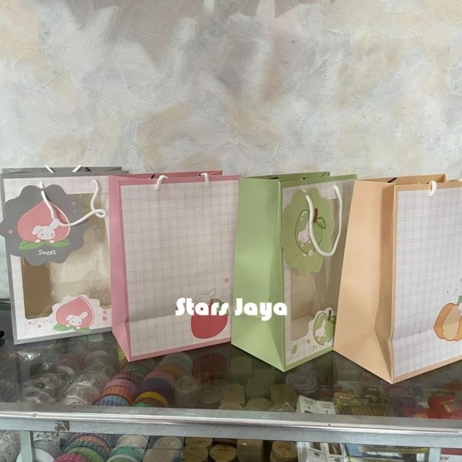 

!!!!!!] Paper Bag Fancy Mika / Paper Bag Colorfull / Goodie bag/ Kantong Kado