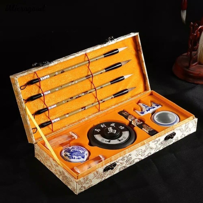 

CHINESE CALLIGRAPHY WRITING BRUSHES INK STICK STONE