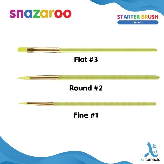 

KUAS SNAZAROO STARTER BRUSH SET 3
