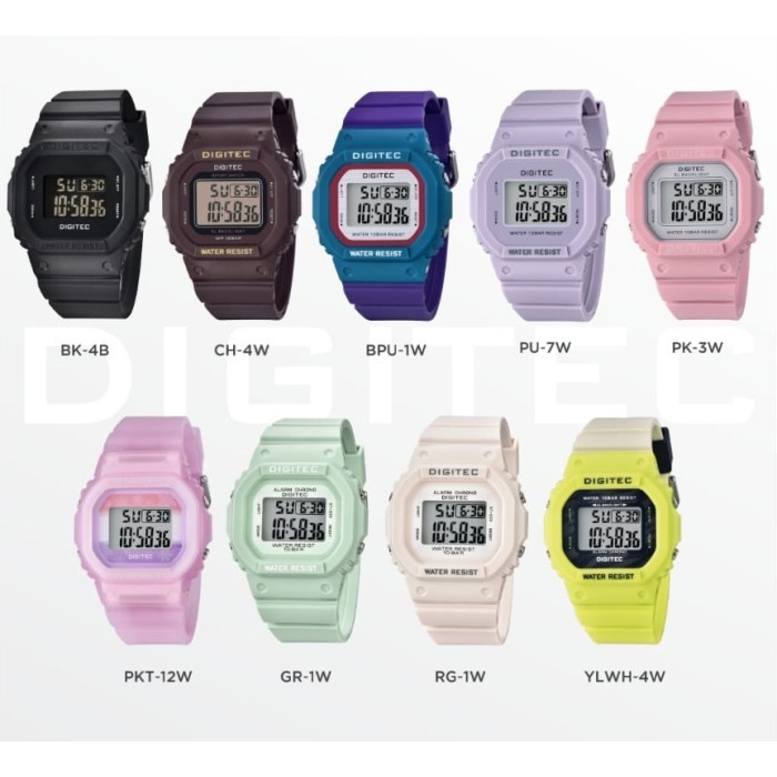 Jam Tangan Wanita Digitec Bdg 7024T Bdg-7024T Dg 7024T Original