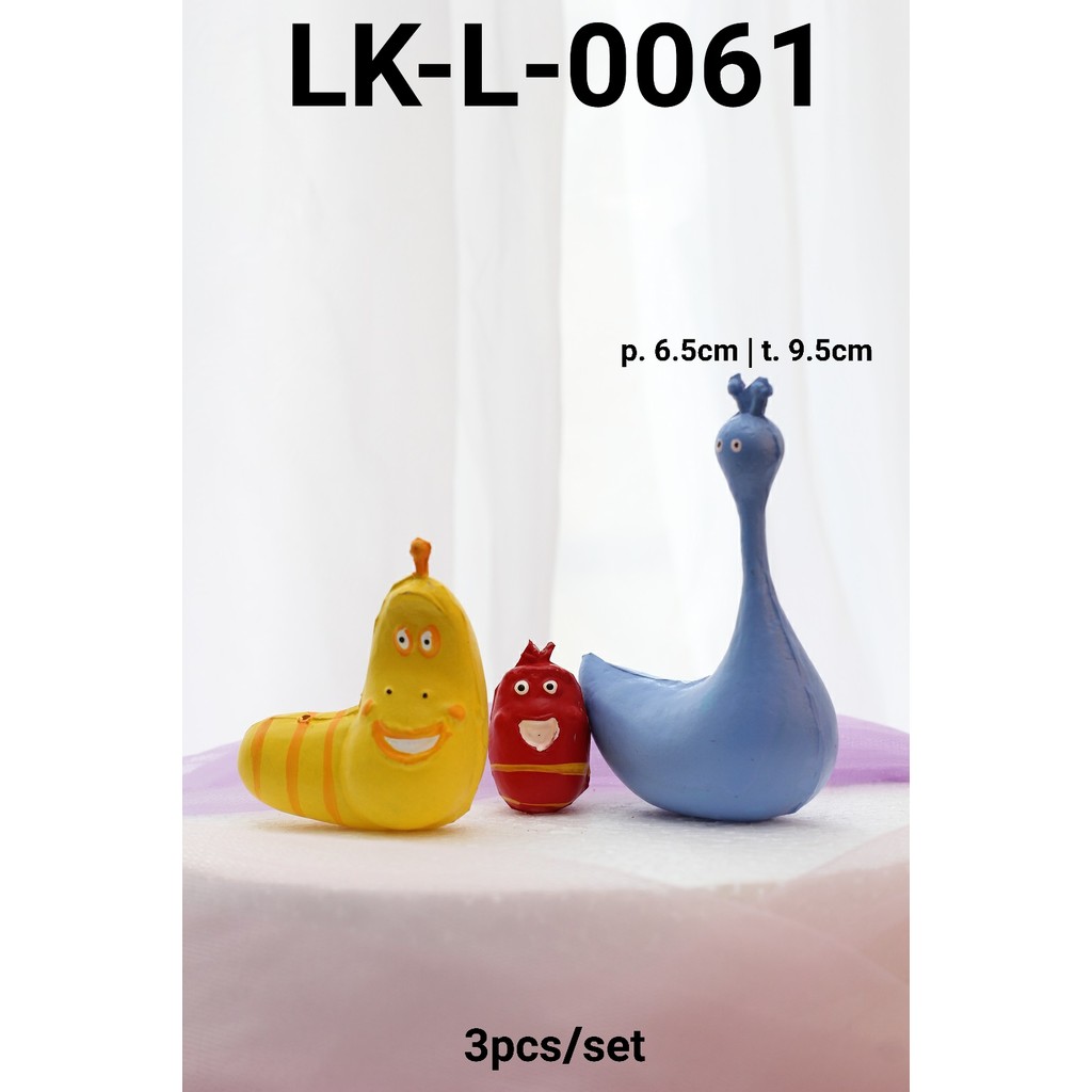 LK-L-0061 Topper mainan KARAKTER lokal Larva  (MAINAN LOKAL)
