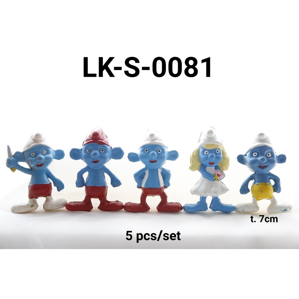 LK-S-0081 Topper mainan KARAKTER lokal Smurf Besar (MAINAN LOKAL)