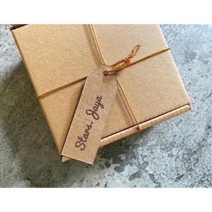 

------] Hang Tag Kraft Panjang Polos / Tag Gantungan / Tag Kertas / Gantungan